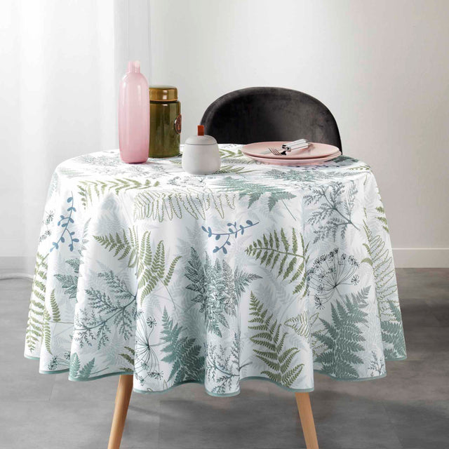 Melisandre - Ø 180 cm, rund bordduk med flekkavvisende behandling