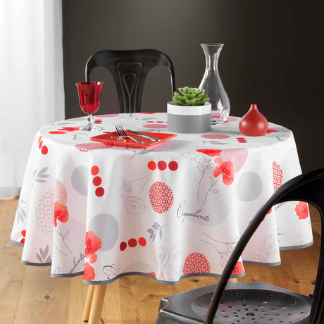 Pavotine – Ø 180 cm, rund duk med flekkavvisende behandling