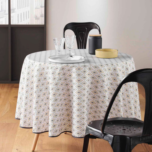 Orisia – Ø 180 cm, rund duk med flekkavvisende behandling