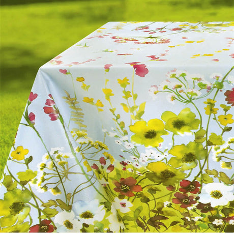 Blomstereng - Voksduk med vakkert blomsterakvarellmotiv