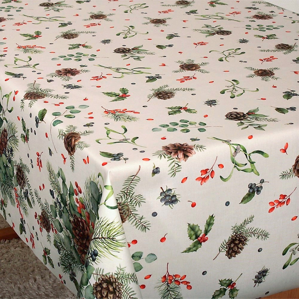 Juleakrylduk - Julekogler og Mistelten