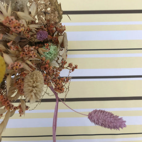 Heno Stripe - Striber, Gul - akrylduk med antiskli