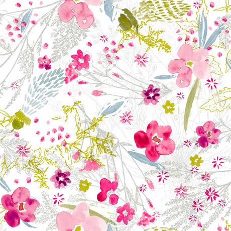 Sommerblomster - Voksduk med sommerblomster i full flor