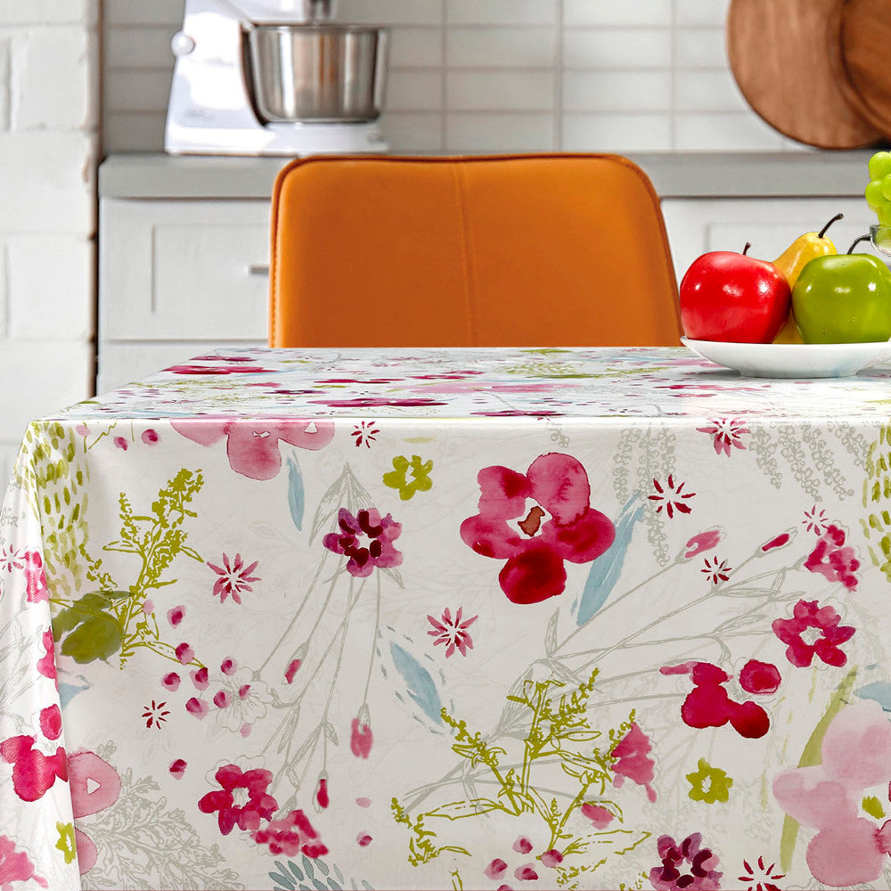 Sommerblomster - Voksduk med sommerblomster i full flor