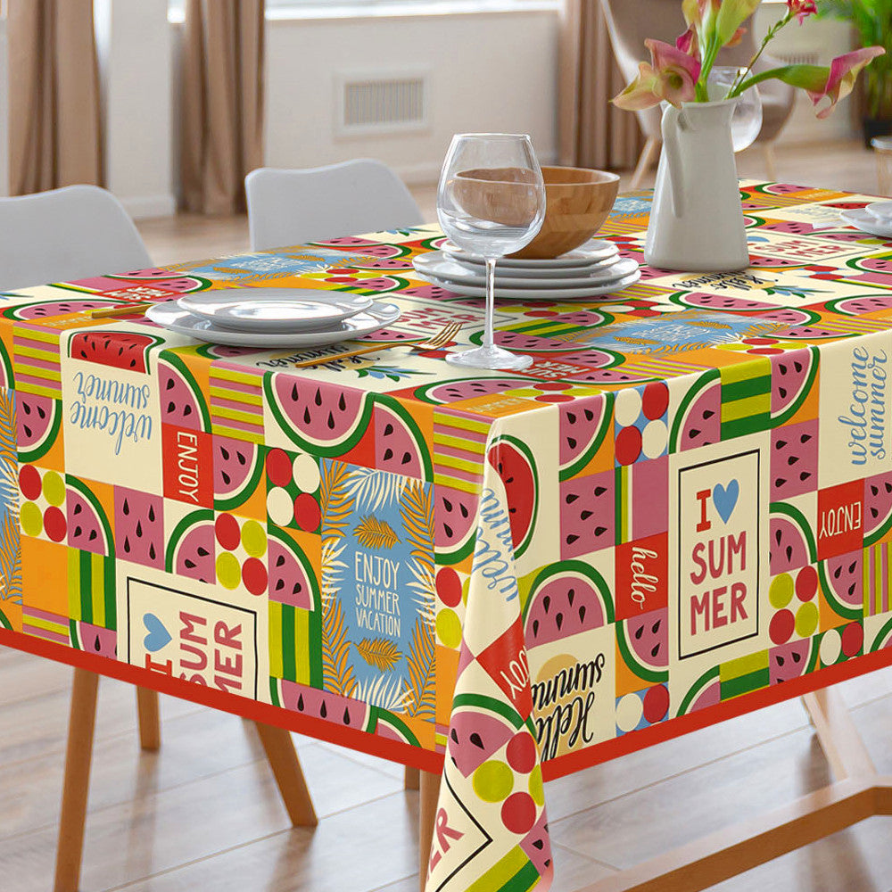 Vild med sommer - Voksduk med herlig sommerstemning