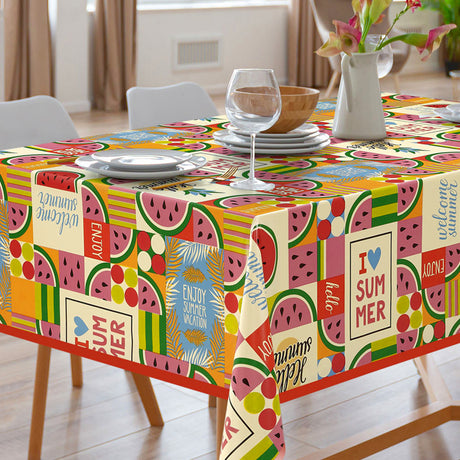 Vild med sommer - Voksduk med herlig sommerstemning