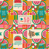 Vild med sommer - Voksduk med herlig sommerstemning