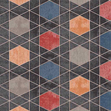 Geometric Blocks – Voksduk med enkelt grafisk design