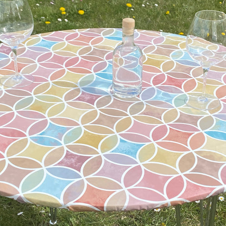 Circle Graphics Varm - Rund voksduk med strikk