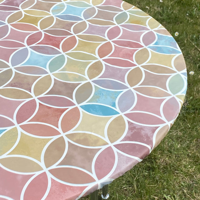 Circle Graphics Varm - Rund voksduk med strikk