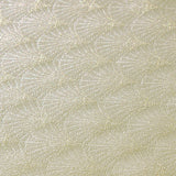 Amigoni Oro Vifteblad – Elegant akrylduk med lurex i gull, 160 cm bred, nærbilde