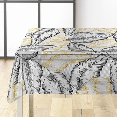 Arbena – Ekstra kraftig voksduk med metallic-trykk, hjørne