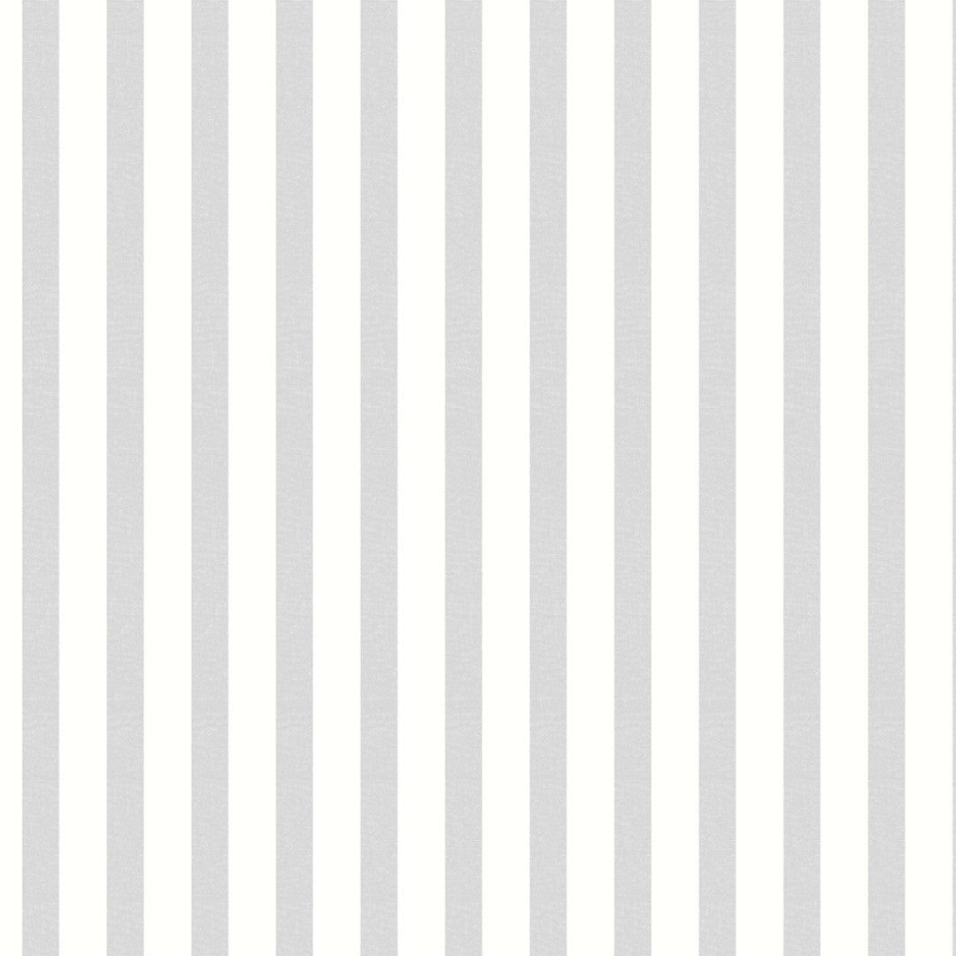 Aria Grå/hvit - Stilren voksduk med striper i hessianlook