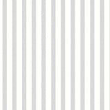 Aria Grå/hvit - Stilren voksduk med striper i hessianlook