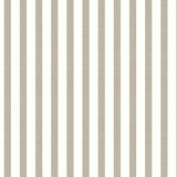 Aria Taupe/offwhite – Voksduk med striper i linlook