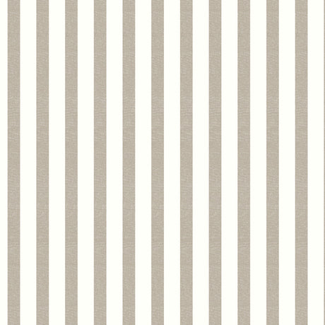 Aria Taupe/offwhite – Voksduk med striper i linlook