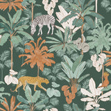 Aventura Khaki – Voksduk med jungel og dyr