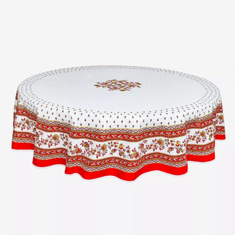 Avignon Rød – Rund provenceduk Ø 180 cm