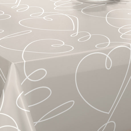 Beat It Earl Grey – Captain Cook voksduk med grafisk strekdesign, hjørne