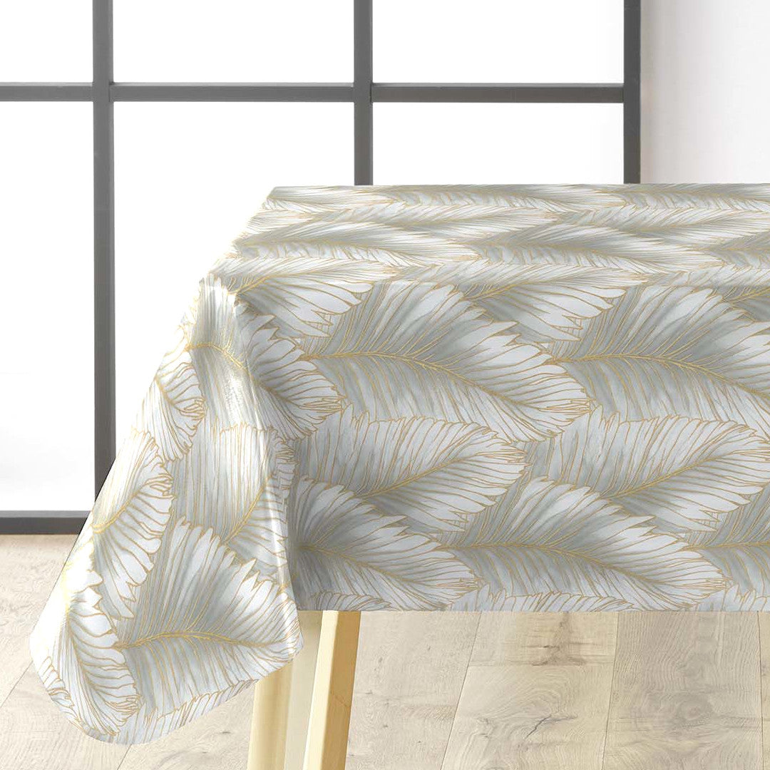 Betty Golden Palm – Elegant voksduk med gyldne palmeblader, hjørne