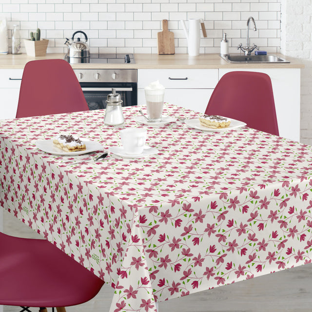 Bloom Bloom Cupcake - 160 cm bred voksduk med blomster, miljø