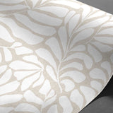 Bonnie – Voksduk med glatt linlook og grafisk bladmotiv, nærbilde 1