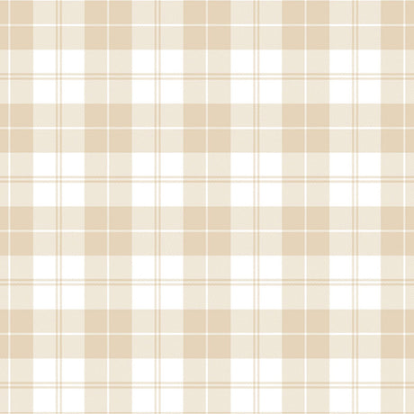 Brent Beige – Klassisk rutet voksduk i lyse nyanser, mønster