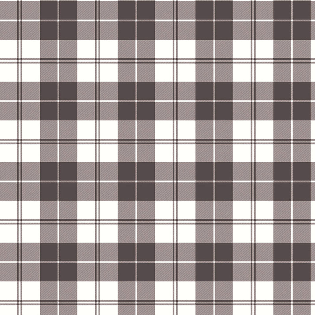 Brent Brun/grå – Rutet voksduk med klassisk sjarm og hygge, mønster