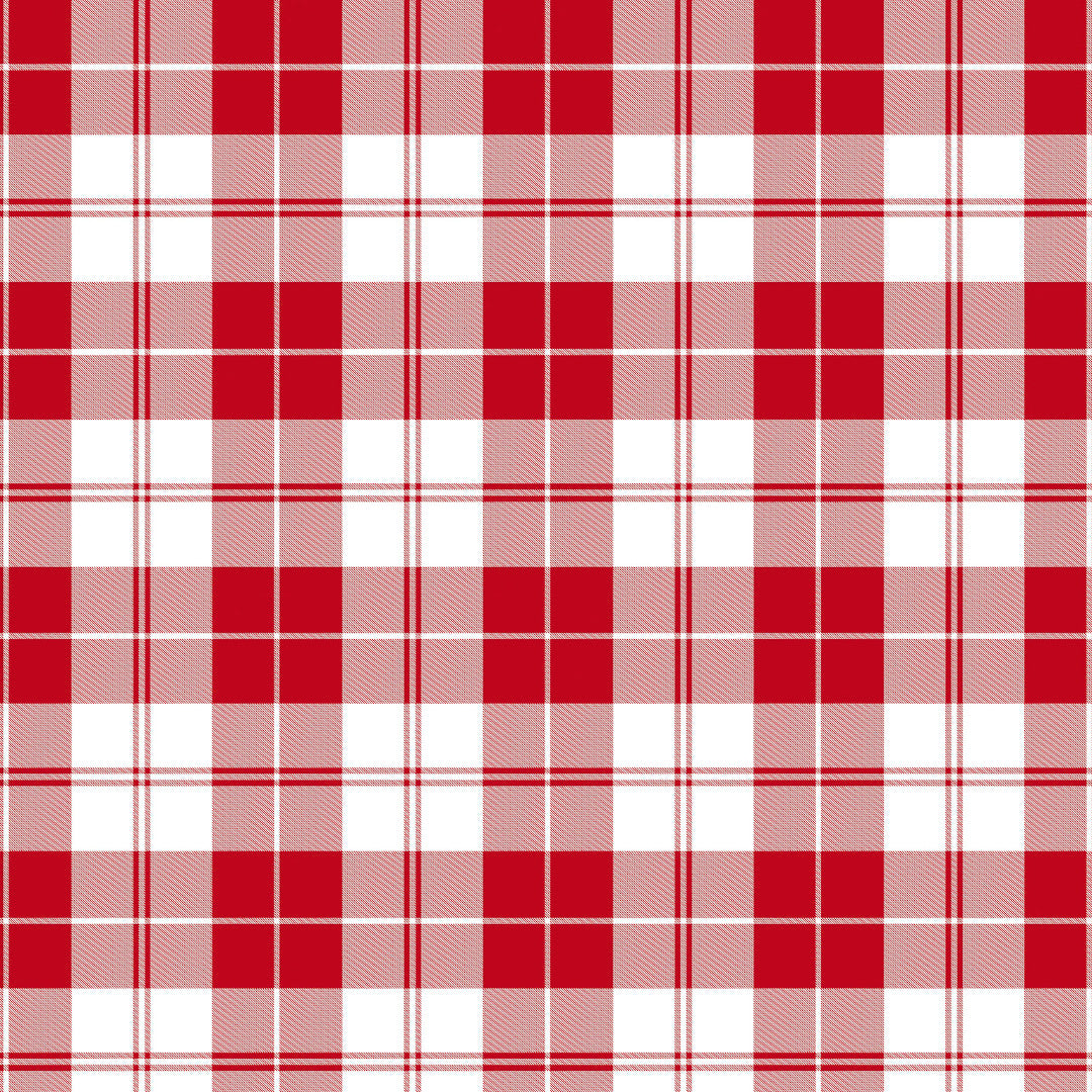 Brent Rød voksduk – Klassisk hygge med landlig sjarm, mønster