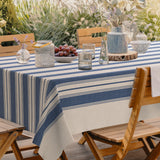 Bretonia, ekstra kraftig voksduk med blå striper, miljø