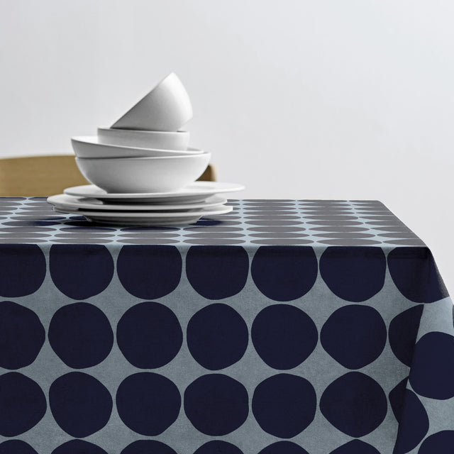 Södahl Bubbles Linen Blue – Akrylduk i 100 % bomull med antiskli