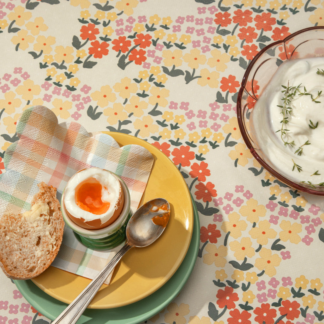 Butterflys Soft Ice – Lola voksduk med små blomster, nærbilde