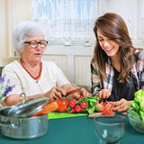 Capri Petrol – Kraftig ensfarget voksduk i dyp blågrønn nyanse, stemning