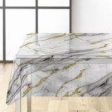 Ceramica – Ekstra kraftig gjennomsiktig voksduk med marmoreffekt, miljø