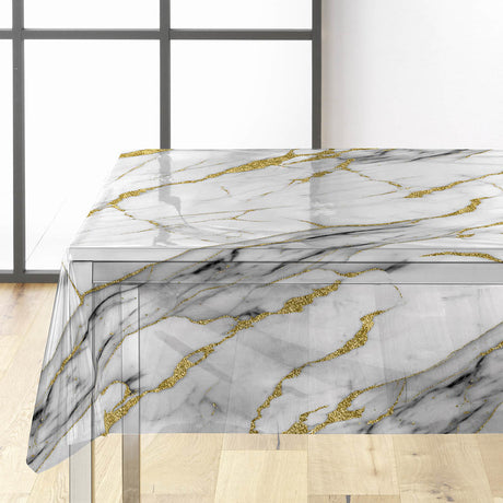 Ceramica – Ekstra kraftig gjennomsiktig voksduk med marmoreffekt, miljø