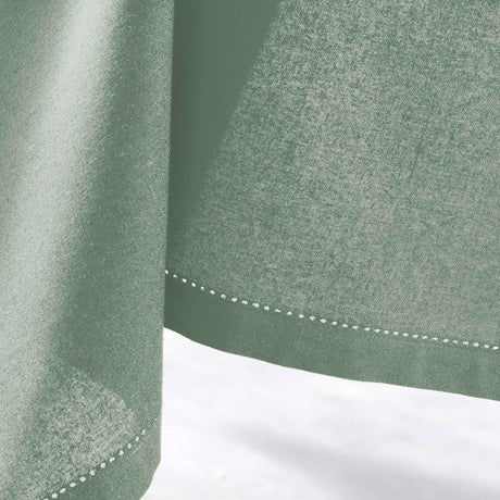 Charline Cèdre – Ensfarget bomullsduk 140 x 240 cm nærbilde