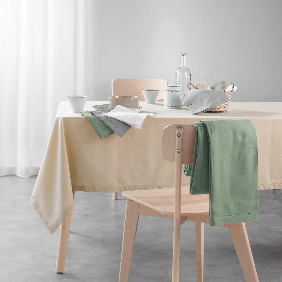 Charline Cèdre – Ensfarget bomullsduk 140 x 240 cm utvalg