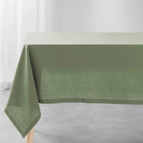 Charline Kaki – Ensfarget bomullsduk 140 x 240 cm