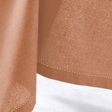 Charline Mocha – Ensfarget bomullsduk 140 x 240 cm nærbilde