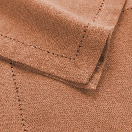 Charline Mocha – Bomullsservietter 40 x 40 cm (3-pakning), nærbilde