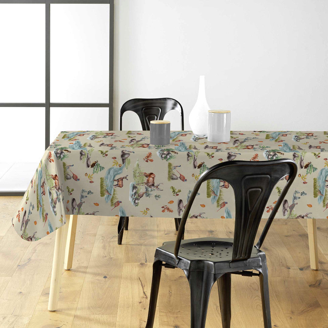 Chasse – Voksduk med rådyr, fugler og høst i skogen, miljø