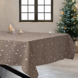 Christmas Carol Natur – Jacquardvevd juleduk 140 x 220 cm hjørne 2