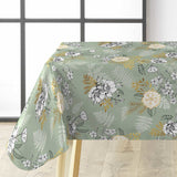 Claudie Sage Metallic – Voksduk med gulleffekt