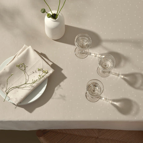 Compliments Damaskduk Confetti, Moon - 150 x 300 cm, nærbilde