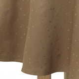 Compliments Damaskduk Confetti, Walnut - Rund Ø 200 cm, kant