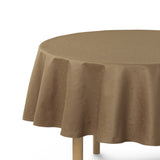 Compliments Damaskduk Confetti, Walnut - Rund Ø 200 cm