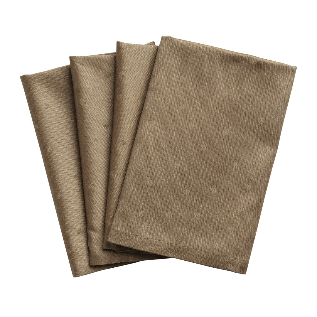 Compliments Tøyservietter Confetti, Walnut – 45 x 45 cm (4-pakning)