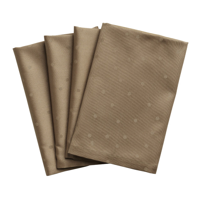 Compliments Tøyservietter Confetti, Walnut – 45 x 45 cm (4-pakning)