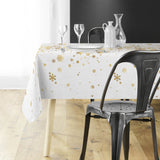 Constellation Hvit/Gull - juleduk med metalltrykk 150 x 240 cm miljø