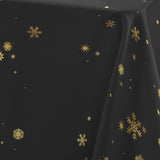 Constellation Sort/Gull - juleduk med metalltrykk 150 x 240 cm mønster